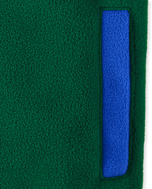 Pull micromolleton demi-bouton à contraste de couleurs pour garçons - Little Essentials