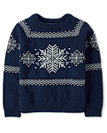 Boys Matching Family Snowflake Sweater - Holiday Express