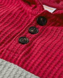 Haut à capuche thermique colorblock pour garçon - Mini Valentine