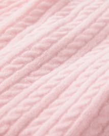 Girls Cable Knit Ruffle Sweater - Tiny Dancer