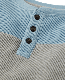 Haut Henley à contraste de couleurs pour garçon - Little Snowflake