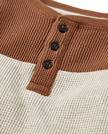 Haut Henley à contraste de couleurs pour garçon - Little Snowflake