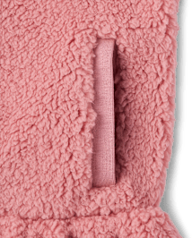 Pull fille Sherpa demi-fermeture à glissière - Little Essentials