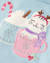 Haut chocolat chaud pour fille - Petit flocon de neige