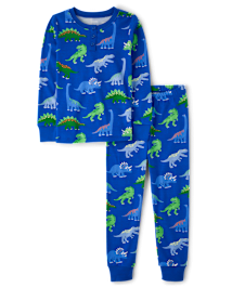Boys Dino Snug Fit Cotton Pajamas - Gymmies