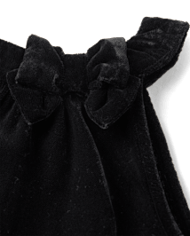 Girls Sleeveless Velvet Jumpsuit Holiday Express BLACK Gymboree CA