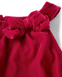 Girls Velvet Jumpsuit - Holiday Express