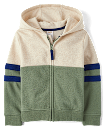 Sweat à capuche zippé colorblock pour garçon - Dino Friends