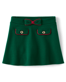 Girls Ponte Skort - Holiday Express