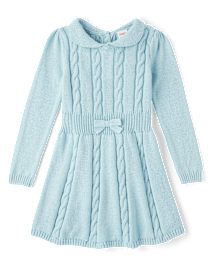 Girls cable knit sweater dress 2025
