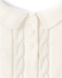 Fille tricot câblé Robe pull - Little Snowflake