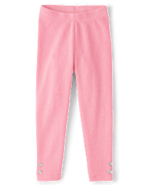 Girls Velour Leggings - Little Snowflake