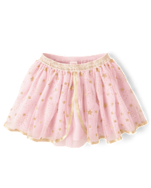Girls Glitter Star Tutu Skirt Tiny Dancer Lilac snow
