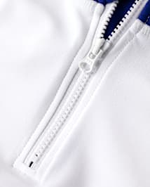 Boys Striped Zip Rashguard - Swim