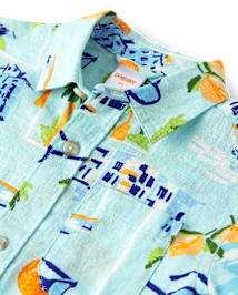 Chemise boutonnée en lin mélangé pour garçon - Swim