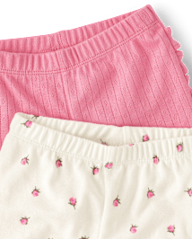 Lot de 2 leggings fleuris pour bébé fille - Homegrown by Gymboree