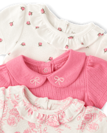 Lot de 3 bodies à fleurs pour bébé fille - Homegrown by Gymboree