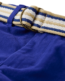Pantalon chino ceinturé pour garçon - Blue Belle