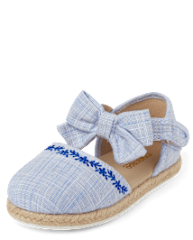 Espadrilles fleuries pour filles - Riviera italienne