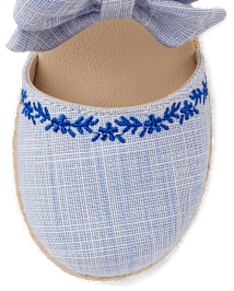 Espadrilles fleuries pour filles - Riviera italienne