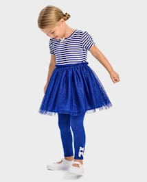 Girls Lace Up Leggings - Little Essentials