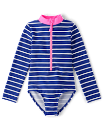 Maillot de bain une pièce à rayures pour filles - Swim