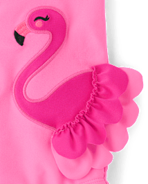 Girls Flamingo One Piece Swimsuit - Swim