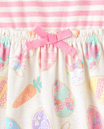 Girls Easter Egg Fit And Flare Dress - Garden Party