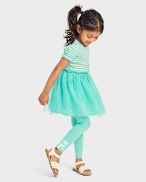 Girls Striped Fit And Flare Dress - Little Essentials