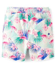 Boys Flamingo Swim Trunks - Swim