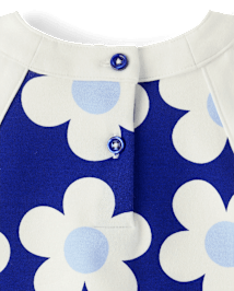 Robe droite fleurie dos nu pour fille - Blue Belle