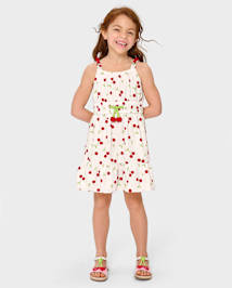 Robe à volants cerises pour fille - Sweet Summer