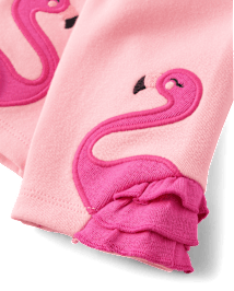 Leggings Capri Flamingo pour filles - Seaside Palms