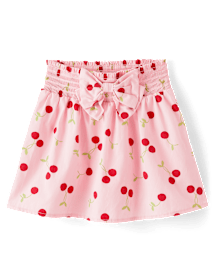 Jupe-short à nœud cerise pour fille - Sweet Summer