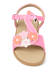 Girls Flamingo Sandals - Seaside Palms