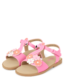 Girls Flamingo Sandals - Seaside Palms