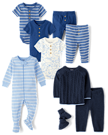 Baby Boys Blue Animal Gift Set - Homegrown by Gymboree Collection