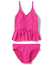 Girls Peplum Tankini Swimsuit