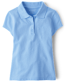 Polo en piqu d uniforme manches courtes pour fille The