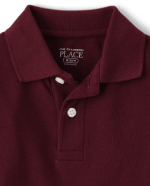 Polo en piqué d'uniforme pour bébés et tout-petits garçons