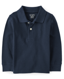 Polo en piqué d'uniforme pour bébés et tout-petits garçons