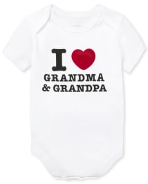 Body graphique grand-mère et grand-père unisexe pour bébé