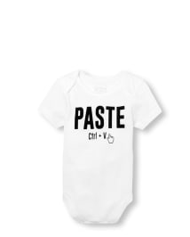 Baby Boys Dad And Me 'Paste Ctrl V' Matching Graphic Bodysuit