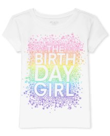 T-shirt graphique d'anniversaire pour filles