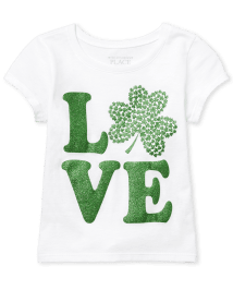 Baby And Toddler Girls St. Patrick's Day Graphic Tee