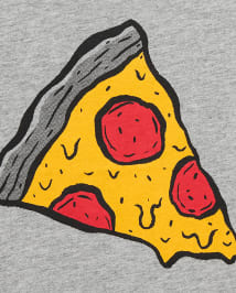 T-shirt graphique assorti tranche de pizza papa et moi pour garçon