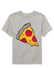 T-shirt graphique assorti tranche de pizza papa et moi pour garçon