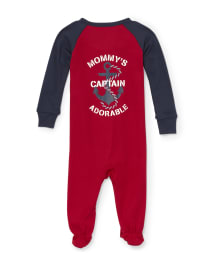 Baby And Toddler Boys Mom Snug Fit Cotton One Piece Pajamas 3-Pack
