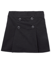 Girls Uniform Stretch Button Skort