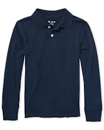 Boys Long Sleeve Jersey Polo